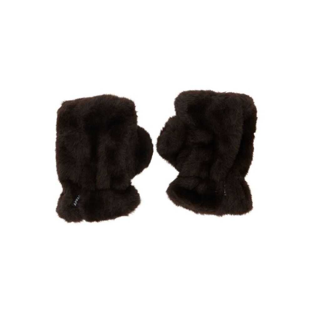 Apparis Women Ariel Fingerless Gloves In Tech Fabric And Brown Color For Women